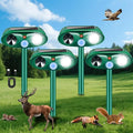 2026 New Solar Ultrasonic Animal Repeller Outdoor Deer Repellent Devices with Motion Sensor &amp Flashing LightAnimal Deterrent Devices for Cat Squirrel Raccoon Dog Rabbit Skunk for Yard Garden4 Pa