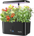 Indoor Garden System 19 Watt LED Growing Light Upgrade 2 Self-Watering Soil-Cultivated Growing Pots Gardening Gifts for Mom Plant Pot for Vegetables Herbs Tomato(No Seeds&ampSoil)