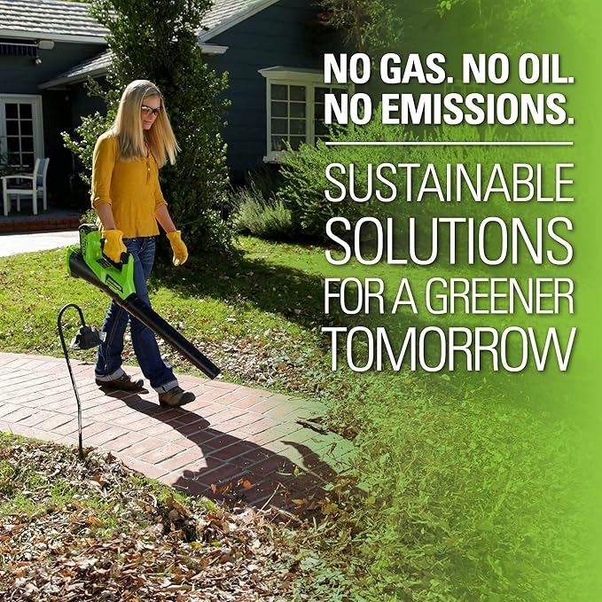 Greenworks 40V (110 MPH / 390 CFM) Cordless Axial Blower 2.5Ah Battery and Charger Included