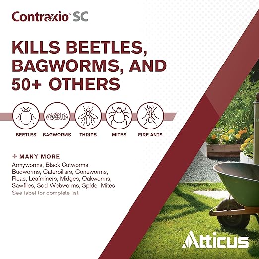 Atticus Contraxio SC Insecticide with Spinosad (32 OZ) Natural Pest Control for Lawn Landscapes and Gardens