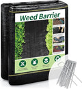 3ft x50ft Pro Black Weed Barrier 6oz Premium Landscape Fabric-Heavy Duty Woven Ground Cloth with Superior Permeability Weed Control Convenient Design