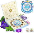 Lush&ampDew Zodiac Garden Seed Bank Gardening Gifts for Women Men 12 Varieties Non-GMO Vegetables Herb Seeds in Seed Organizer Magnetic Gift Box Witchcraft Supplies Air Signs Taurus Virgo Capric