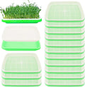 20 Pack 12.6 x 10 x 1.8 inch Microgreens Growing Trays BPA-Free Sprouting Trays Germination Tray for Beans Wheatgrass &amp Microgreens Home Kitchen &amp Garden