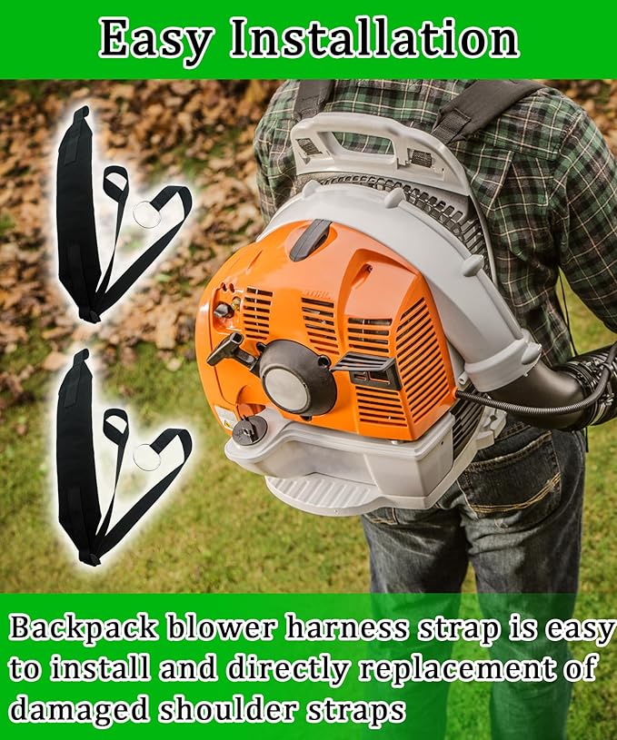 2 PCS Blower Shoulder Strap Left &amp Right Fits For BR350 BR430 BR450 SR450 SR430 Backpack Leaf BlowerReplace 4244-710-9005
