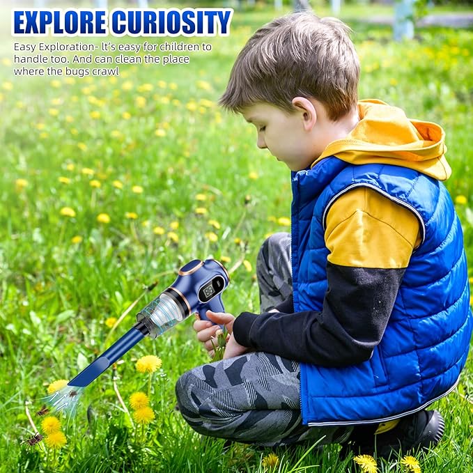 2025 Bug Vacuum CatcherSpider Killer Insect CatcherCordless Handheld Vacuum Cleaner for Car USB Rechargeable for Stink BugMothSpider Strong Suction 1pcs