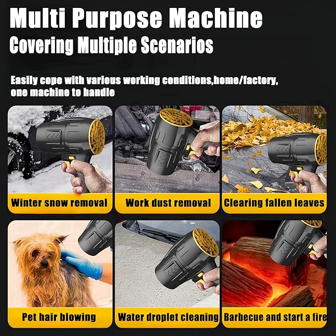 Blowers Handheld Electric Leaf Blowers for Lawn Care 32000r/min Patio Blowing Leaves Battery Powered Leaf Blower for Snow Blowing Hand-held