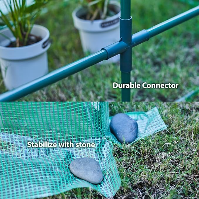 47.2 L × 23.6 W × 23.6 H Mini Greenhouse for Indoor OutdoorPortable Mini Greenhouse Heavy-Duty PE Plant Cover Tent  Tabletop Greenhouse for Small Plants Seedling Humidity Dome Green