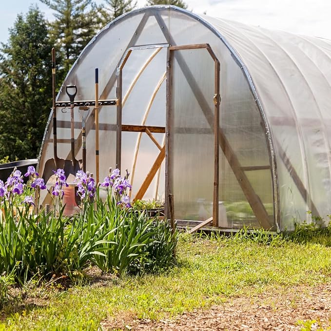 Farm Plastic Supply - Spring Wire &amp Lock Channel - (25 Pack) - Steel 6.5 ft Spring Lock Track &amp U-Channel Bundle for Greenhouse Plastic Polyethylene Film or Shade Cloth