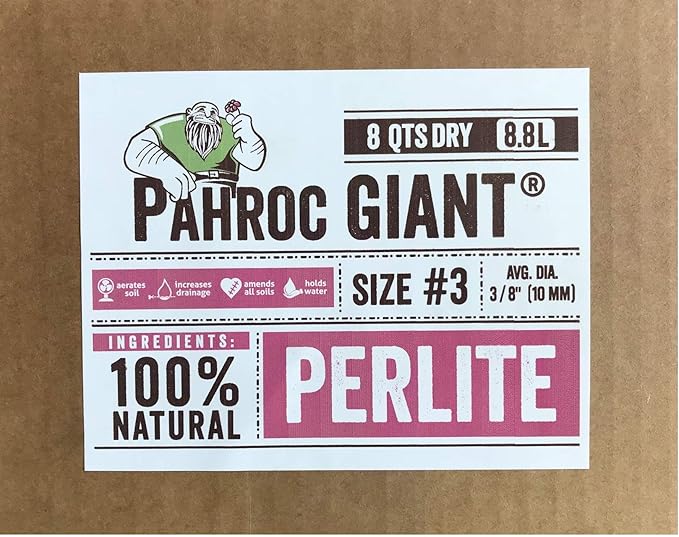 Exxxpanded Perlite #3 - (8QTS) Coarse Hydroponic Grow Media and Soil Amendment