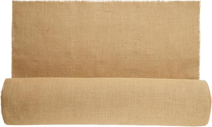 VEVOR Burlap Fabric Roll 40” x 150 ft &amp 45 x 45 High Density Wide Natural Burlap Fabric Rolls Jute Fabric Burlap Tree Wrap Roll for Decor Crafts Wedding Gardening Plant &amp Tree Winter Co
