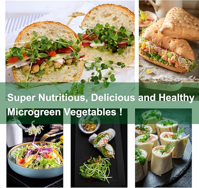 64PCS Microgreens Kit 5 X 5 Hydroponic Sprouting Pads Microgreen Grow Mat Indoor Organic Production for Microgreen Starter Tray Wheatgrass Sprouts
