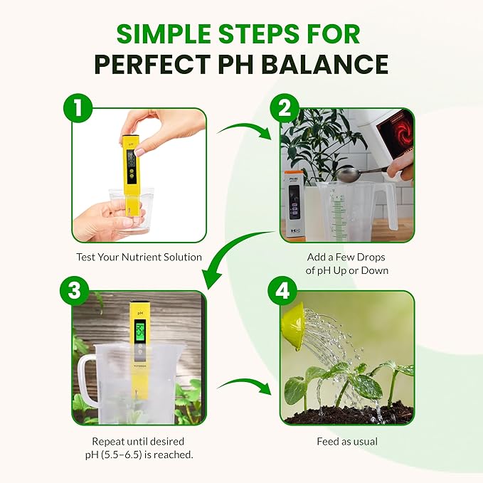 Humboldts Secret pH Up and pH Down Control Kit | Liquid Nutrient Solution Balancer for Plants | for Soil Hydroponic Coco and DWC Systems | Supports Nutrient Absorption and Growth | 1 Gallon