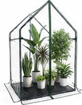 Gardzen Mini Greenhouse with Waterproof Bottom Portable Green House with Strong Metal Frame Small Green House for Outside and Inside Use36.2(L) x36.2(W) x59.5(H)