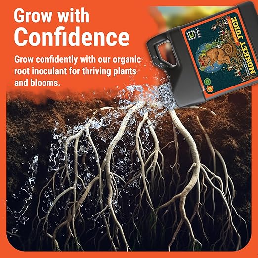Cronk Nutrients Monkey Juice – Bacillus Root Inoculant – Organic Solution to Increase Your Plants Health – Root Mass Enhancer for Plant Growth and Flowering Boost 1L
