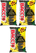 Michigan Peat 1440 Baccto Lite Premium Potting Soil for Gardening Seed Starting Propagation and More 40 Quart Bag (3 Pack)