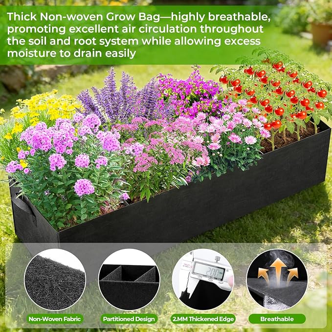 Large Pea Trellis for Climbing Plants Outdoor with Grow Bag67 Tall Metal U-Frame Plant Trellis for Peas with Garden Netting and Plant Clip Plant Ties for Vegetables Cucumber Tomatoes Squash Pea