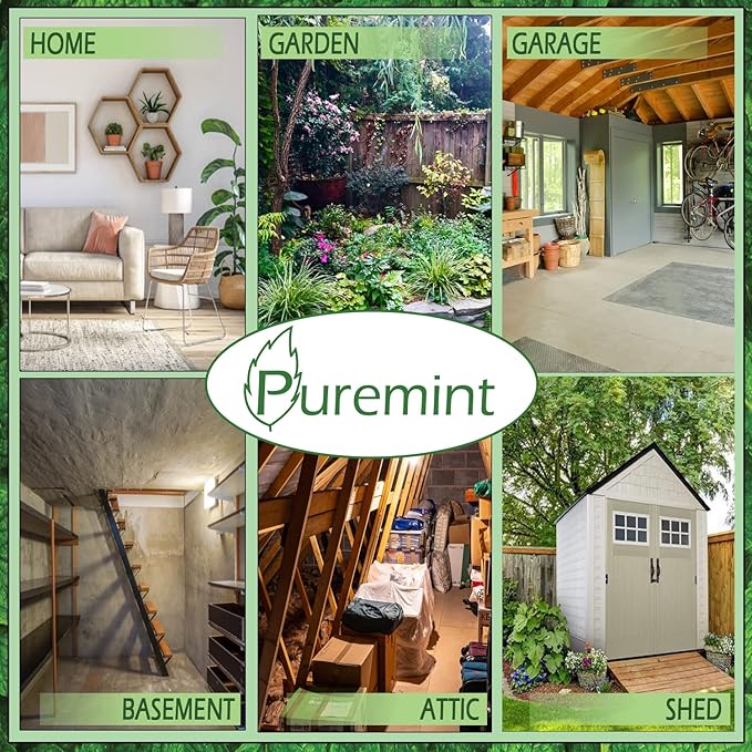 Puremint Spider Repellent Natural 5% Peppermint Oil Spray Kills &amp Deters All Types of Spiders and Insects Indoor and Outdoor Use 128 fl oz Gallon