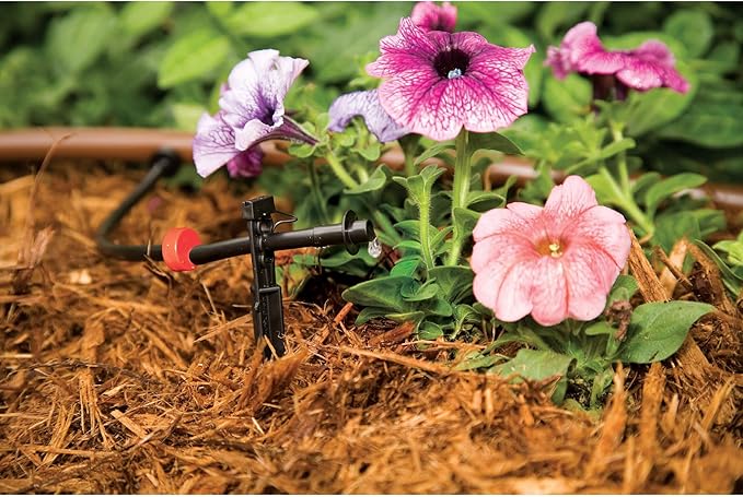 Rain Bird LNDDRIPKIT Drip Irrigation Landscape/Garden Watering Kit with Drippers Micro-Bubblers Micro-Sprays