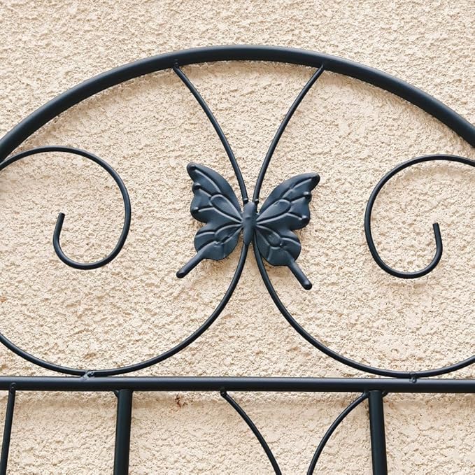 Sturdy Metal Garden Trellis for Climbing Plants – Rust-Resistant Outdoor Flower Support with Decorative Lattice Design (H86''-2 Pack)
