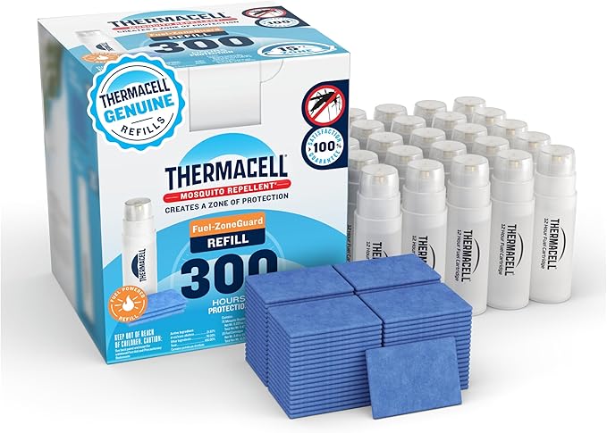 Thermacell Mosquito Repellent Refills Compatible with Any Fuel-Powered Thermacell Repeller Highly Effective Long Lasting No Spray or Mess 15 Foot Zone of Mosquito Protection