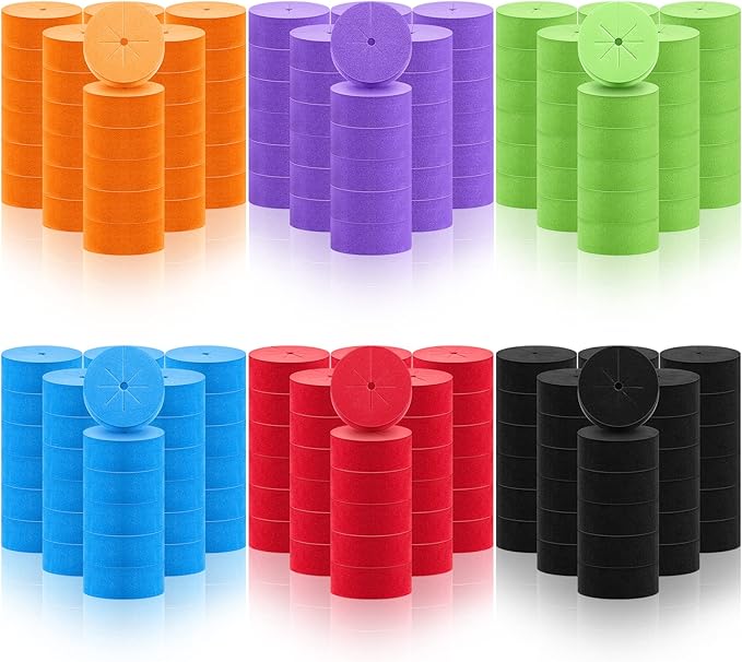 Lallisa 240 Pcs Clone Collars 2 Inch Foam Inserts for Hydroponic Cloning Machines Fits 2 Net Pots Reusable Collars for Hydroponics Plant Germination in DIY Cloner and Clone Machines (Multicolor)