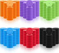 Lallisa 240 Pcs Clone Collars 2 Inch Foam Inserts for Hydroponic Cloning Machines Fits 2 Net Pots Reusable Collars for Hydroponics Plant Germination in DIY Cloner and Clone Machines (Multicolor)