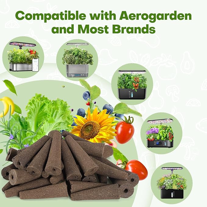 Ahopegarden Indoor Garden Hydroponics Growing System with Hydroponic Pods Kit