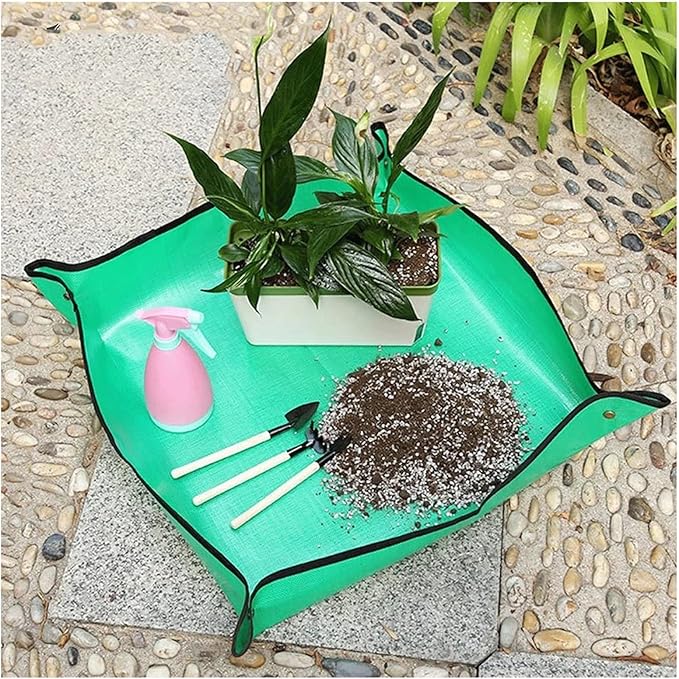 Plant Transplanting Repotting Mat For Pruned Plants Seedlings Potted Plants Transplanting Watering Gardening Plant Potting Tool Mat Plant Care Change Soil Garden Work Cloth Foldable ( Size : 50*50cm )