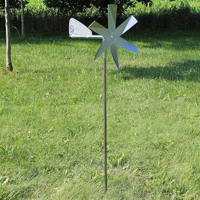 Lehman's Mole Chasing Humane Deterrent Windmill Covers 20000 Feet Using Vibrations from Wind Single