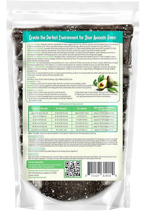 6-4-6 Avocado and Citrus Tree Professional Fertilizer &amp Organic Avocado Tree Soil Bundle - Quick Release Nitrogen Fertilizer Indoor Outdoor Gardening &amp 100% Natural Ingredients (4-3 Quart)