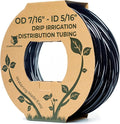 CARPATHEN 100ft Drip Irrigation Tubing - Mainline - (5/16 ID - 7/16 OD) Black PVC Water Line