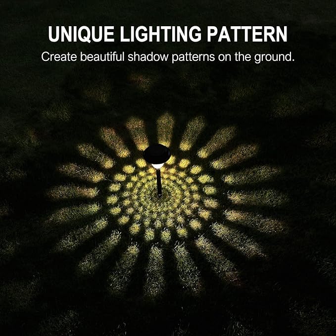 Solar Outdoor Pathway Lights LED Landscape Garden Lights Waterproof Auto On/Off Solar Lights Outdoor Decorative for Walkway Patio Yard Garden 8 Pack