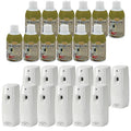 Country Vet Mosquito+Fly Metered Spray Refill (Case of 12) &amp Automatic Metered Dispenser (Case of 12) - 342033CVA - Great for Barns Stables Farms Stalls and Outdoor Insect/Fly Prevention