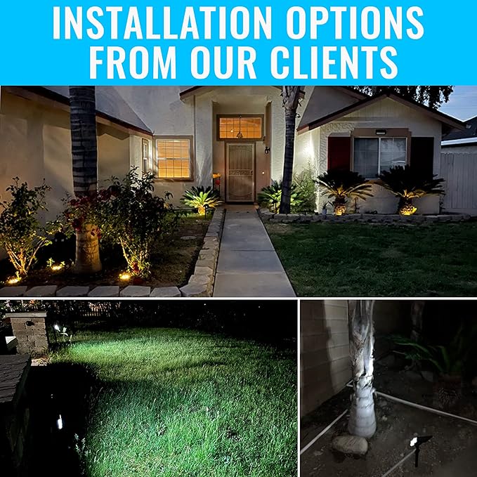 TBI 21 LEDs Solar Landscape Spotlights 200ft Lighting Distance - Waterproof Solar Powered Wall Lights - 2-in-1 Wireless Outdoor Landscaping Lights for Yard Garden Driveway Porch Walkway Pool (Gold)