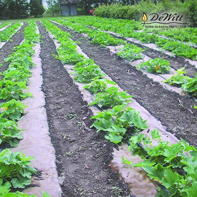 Dewitt Garden Weed Barrier Natural Paper Mulch Black 4 x 300 Feet – Organic Gardening Ground Cover Mat for Vegetable Gardens Beds Greenhouse and Outdoor Planting Areas