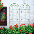 4 Pack Metal Garden Trellis 71 X 19.7 Rust-Resistant Trellis for Climbing Plants Outdoor Flower Support Green Iron Green Durable Sturdy Metal Trellis for Vines Outdoor Garden Decor Durable