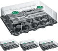 homenote 3 Inch Seed Starting Trays with Humidity Domes for Plants 4 Pack 20-Cell Seedling Starter Trays Plant Starter Germination Trays for Pots Seedlings for Indoor Outdoor Fits 3 Nursery Pots