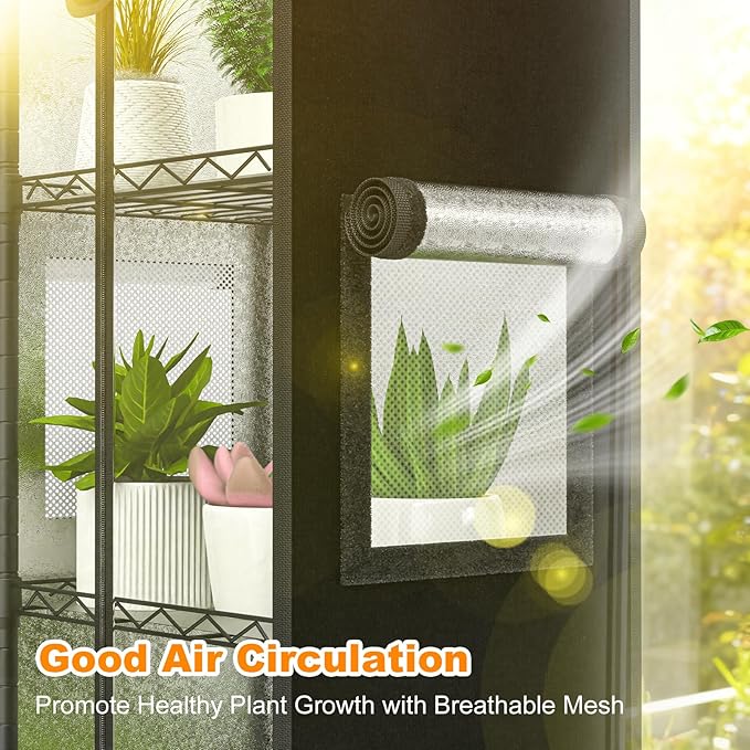 Small Greenhouse for Indoors 5 Tier 15.7 L×11.8 W×62.3 H mini Greenhouse Outdoor Indoor Adjustable Shelves