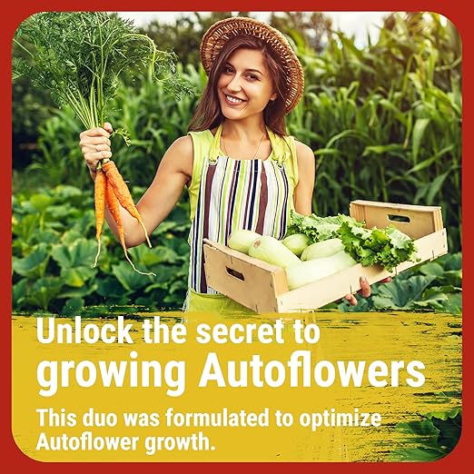 Cronk Nutrients Bonnie &amp Clyde Autoflower Nutrients Bloom and Grow – Yield Increasing Autoflower Plants Nutrient Kit – Easy to Use Plant Food – Optimal Formula for Optimal Results 500mL