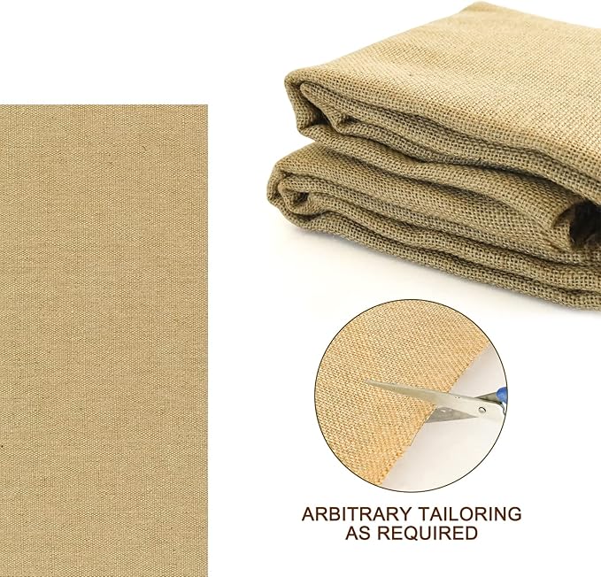 Agfabric 64 inch x100 Feet Garden Burlap Fabric Roll Burlap Tree WrapMultipurpose High Density Natural Jute Material for GardeningAisle RunnerCraftsWeed Barrier