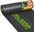 3ftx300ft Weed Barrier Fabric 3.2oz Landscape Fabric Heavy Duty Woven Weed Control Cloth Woven Weed Fabric for Underlayment Gardening Ground Commercial Driveway Weed Block Cover Mat