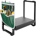 FLINTER Wider Garden Kneeler and Seat Heavy Duty Thick Gardening Bench for Kneeling and Seat - Garden Kneelers for Seniors Gardening Stools for Women Grandparents Gardeners Black