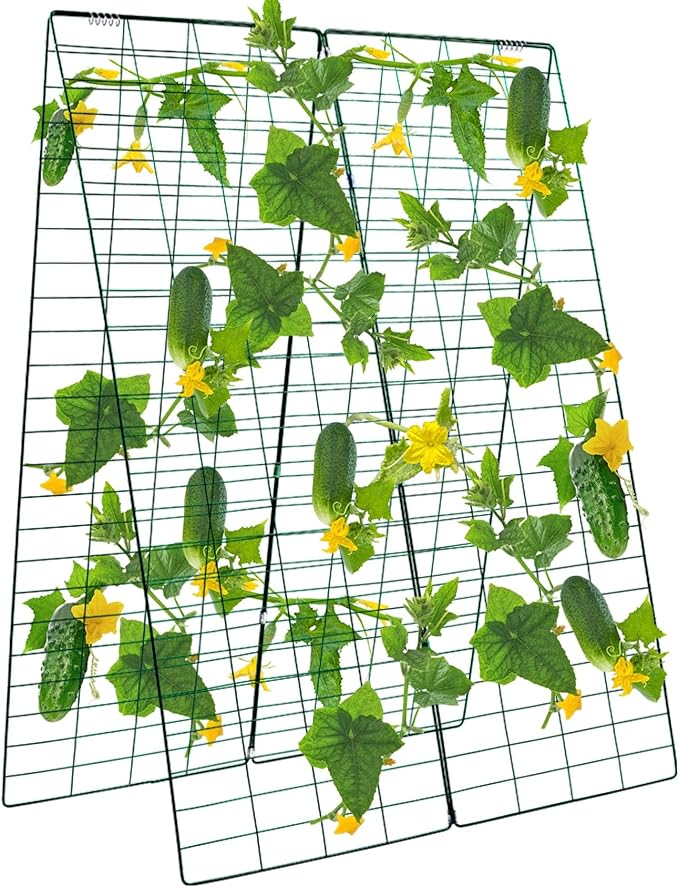 48 H x 34 L Cucumber Trellis for Garden A Frame Garden Trellis for Climbing Plants Outdoor for Raised Bed(1 Packs)