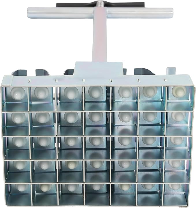 KUAFU Soil Block Maker Soil Blocker Compatible with The 1020 Tray Suitable for Seeding Seed Starting Seed Starting Soil Propagating Cuttings or Transplanting Seedlings Zinc-Plated Steel