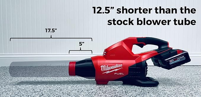 STUBBY Car Drying Nozzle for Milwaukee M18 Fuel Leaf Blowers - Dual Battery (2824-20)