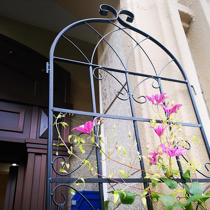 Garden Trellis 2 Pack Metal Garden Trellis 86.7 x 19.7 Rustproof Trellis Outdoor Trellis for Climbing Plants Outdoor Flower Support