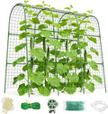 Cucumber Trellis for Raised Bed 48 L x 48 H U-Shape Garden Trellis for Climbing Plants Outdoor Metal Arch Trellis for Vegetables Plant Support for Tomato Pea Zucchini Grape Flowers