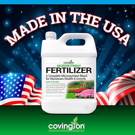 All Purpose MicroNutrient Plant Food &amp Lawn Fertilizer Indoor/Outdoor/Hydroponic Liquid Plant Food Growth Boosting MicroNutrients for House Plants Lawns Vegetables &amp Flowers (32oz.) USA M