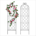 Garden Trellis for Vines and Climbing Plants Outdoor Iron Wire Lattices Grid Panels for Potted Climbing Pergola Cucumber Tomato Rose Vegetable Flower Plant Trellises (60 * 16 Inch Pack of 2 Black)