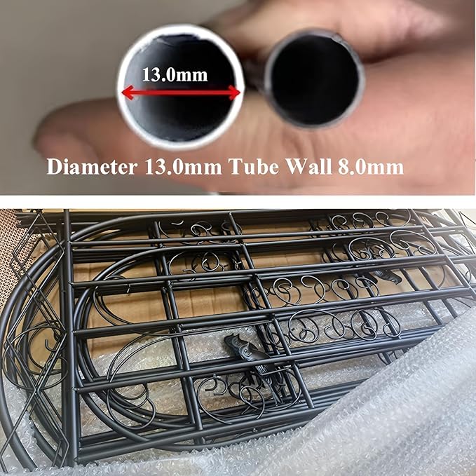 Garden Trellis Fencing for Climbing Plants Decorative Trellis for Outdoor Privacy Screen Tomatoes Vines Flower Beds Roses(White50x200cm)